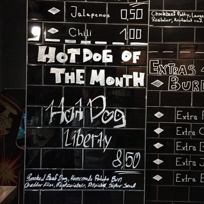 Hot Dog Liberty, Hot Dog of the month, Wurst in Köln
